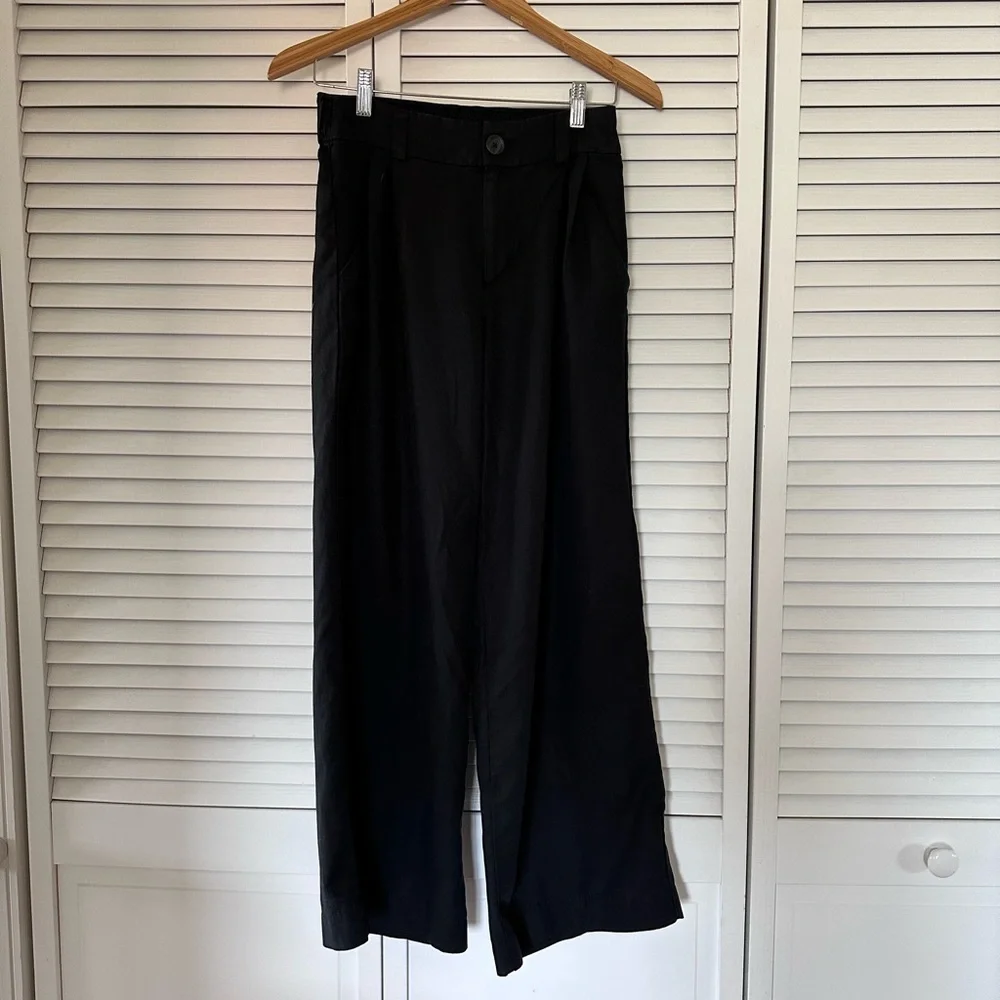 Women's Trestles twill Wideleg Pants black, short - Picture 5 of 8